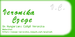 veronika czege business card