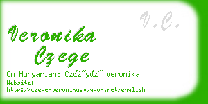 veronika czege business card